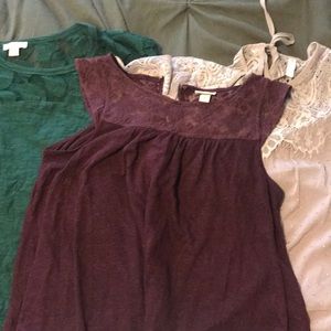 LAST DAY! Bundle of merona & xhiliration tops